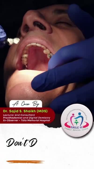 Don't Delay Your Dental Treatment - treatment video at Smile 4U Family Dental Clinic, Kurla